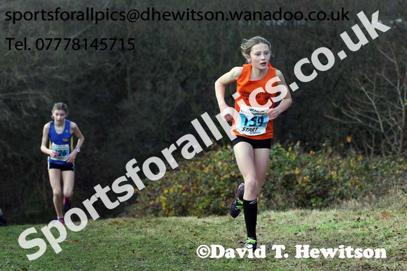Girls under-13s North Eastern Cross Country, Aykley Heads, Durham. Photo: David T. Hewitson/Sports for All Pics